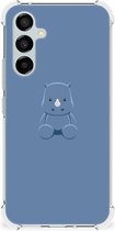 Siliconen Back Cover Geschikt voor Geschikt voor Samsung Galaxy A54 Telefoonhoesje met doorzichtige rand Baby Rhino