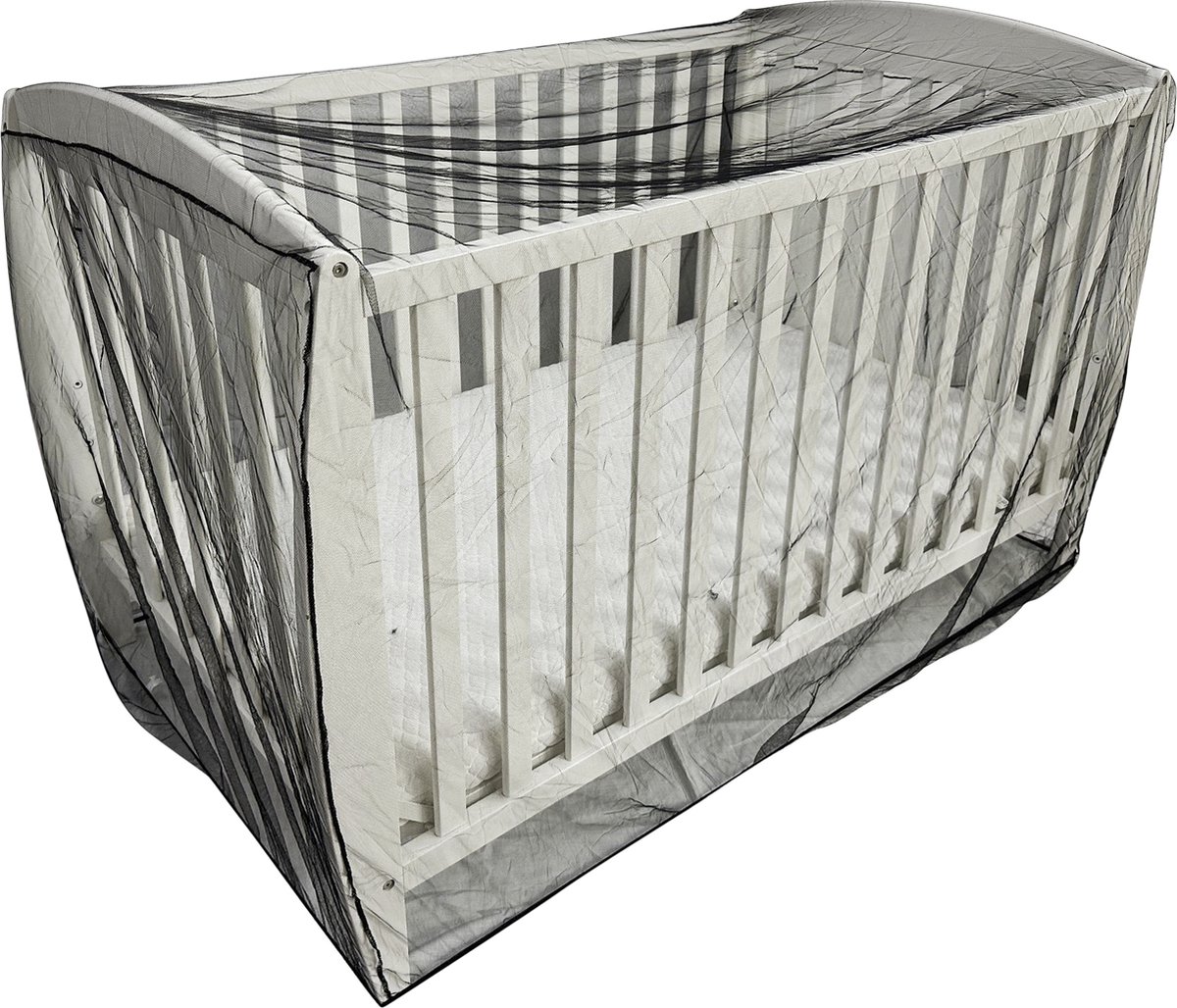 Deconet baby klamboe ledikant - L150x B90cm - zwart baby