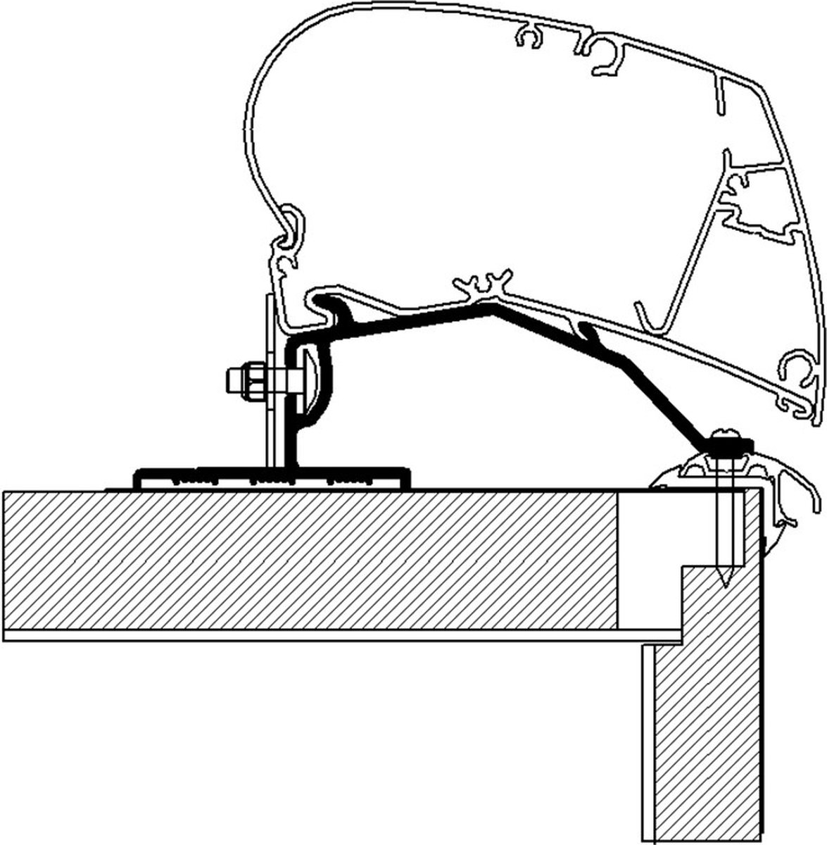 Thule Omnistor Adapter Fendt 5,00m
