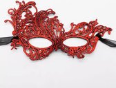 Akyol - Kant Masker rood - Masker Voor Carnaval Halloween Masker Half Gezicht - Venetië masker - masker voor bal - gala masker - festival masker - masker van kant-masker vrouwen - bal - klassenfeest - Bal masker - Party Maskers - carnaval