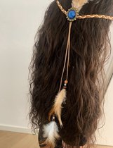 Akyol - bohemian haarband – veren – indiaan - ibizi haarband - veren hoofdband – amerika – indianen – festival hoofdband – veren hoofdband – hippie hoofdband - festival - boho - vintage haarband - 90's party - ibiza haarband - veren haa