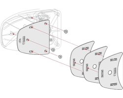 Fiamma Kit Spacer Safe Door >2017 Wit