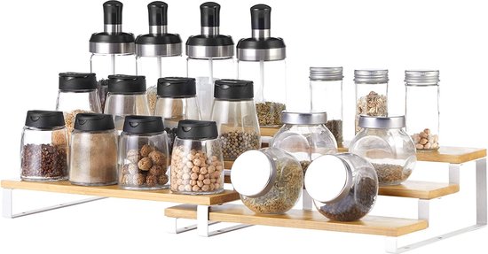 Draaiplateau, organizer voor keukenkast, staand kruidenrek voor