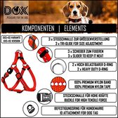 DDOXX® Hondentuigjes / Hondenharnas Nylon - Step-In - Reflecterend - Verstelbaar - Breakaway - voor kleine & grote honden - Borstharnas voor Honden - Katten & Puppies - Auto Harnas - Puppysteun Katteharnas - Oranje - XXS