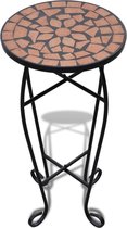 vidaXL Table d' vidaXL Mosaic ronde terre cuite et noir