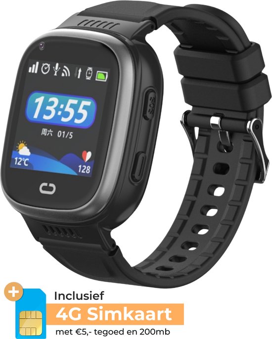 Kinder Smartwatch Kinderen GPS Horloge Kind GPS Tracker Kind Incl