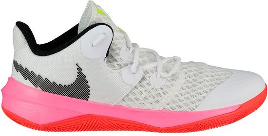 Chaussures de volleyball NIKE Zoom Hyperspeed Court LE - White / Noir / Cramoisi brillant / Blaster Pink - Homme - EU 44