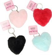 Porte-clés peluche moelleux Coeur pour adultes et enfants - Porte-clés Coeur - Amour - Amour - Saint Valentin - Amitié