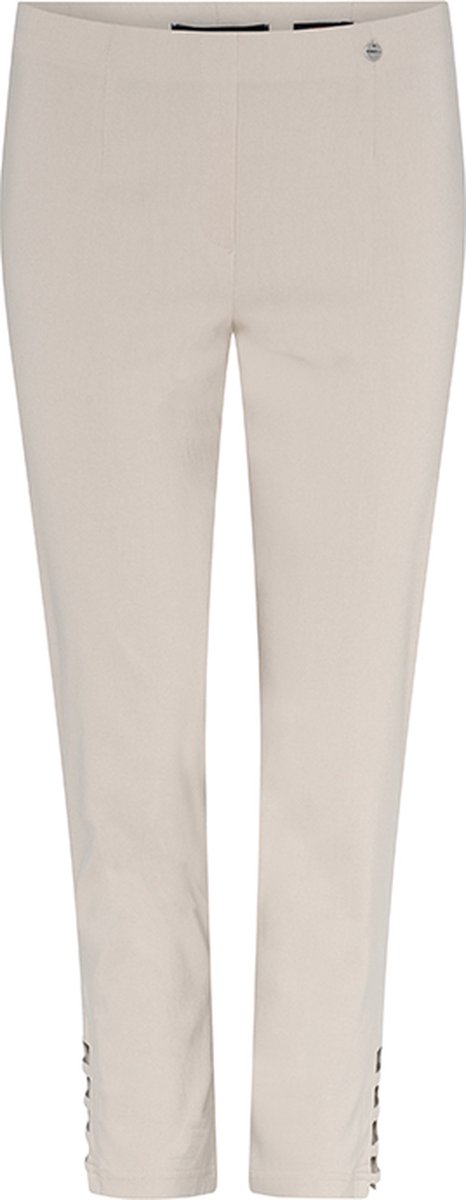Robell Lena09 Dames Comfort Stretch 7/8 Pantalon - Beige - Maat38