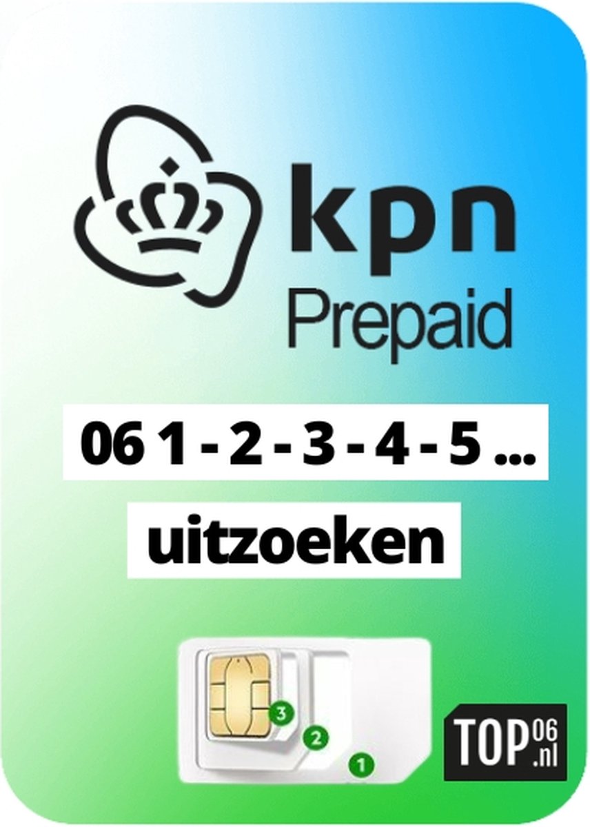 Kies uw eigen 06 1-2-3-4-5-xxx nummer uit - KPN netwerk - Nieuw in Nederland