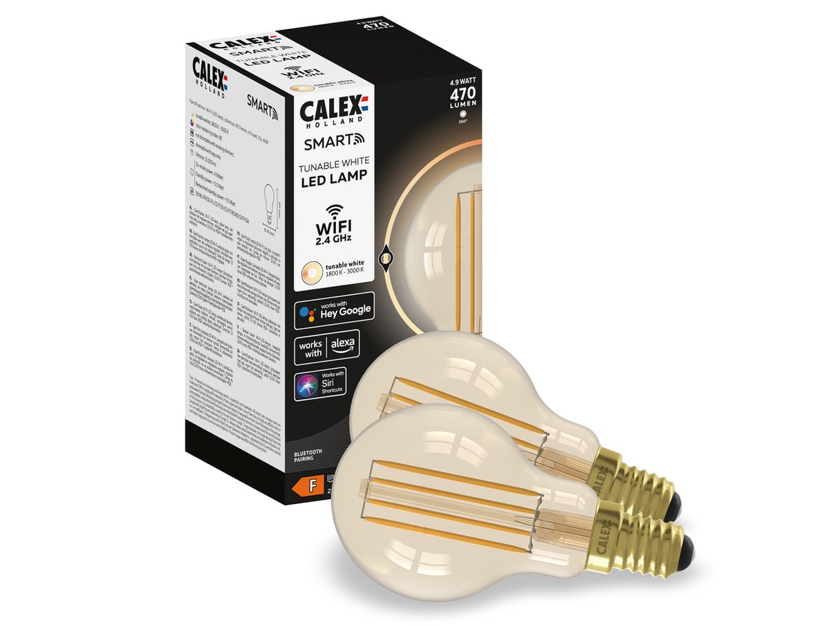 Calex Slimme Lamp E14 Goud thumbnail 3