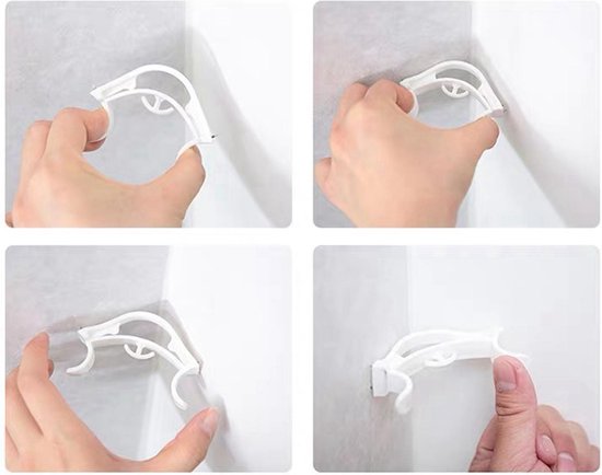 Clips de guirlande pour Guirlandes et drapeaux suspendues - Décoration d'anniversaire - Clips d'angle - Paquet de 8