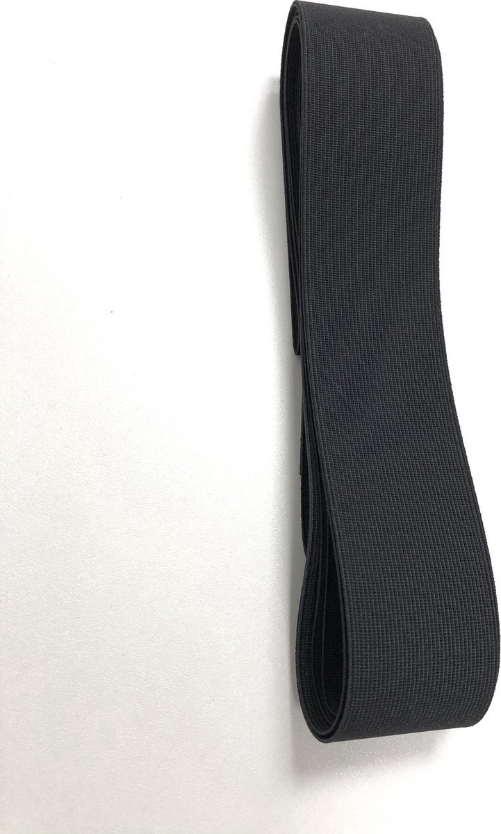 MITSY Scheurvaste rubberen banden om te naaien, breed, 10 mm, zwart, wit, sterk elastiek voor broekrubber, huishouden, doe-het-zelf handwerk, stoffen om te naaien, 5 meter zwart en 5 meter wit