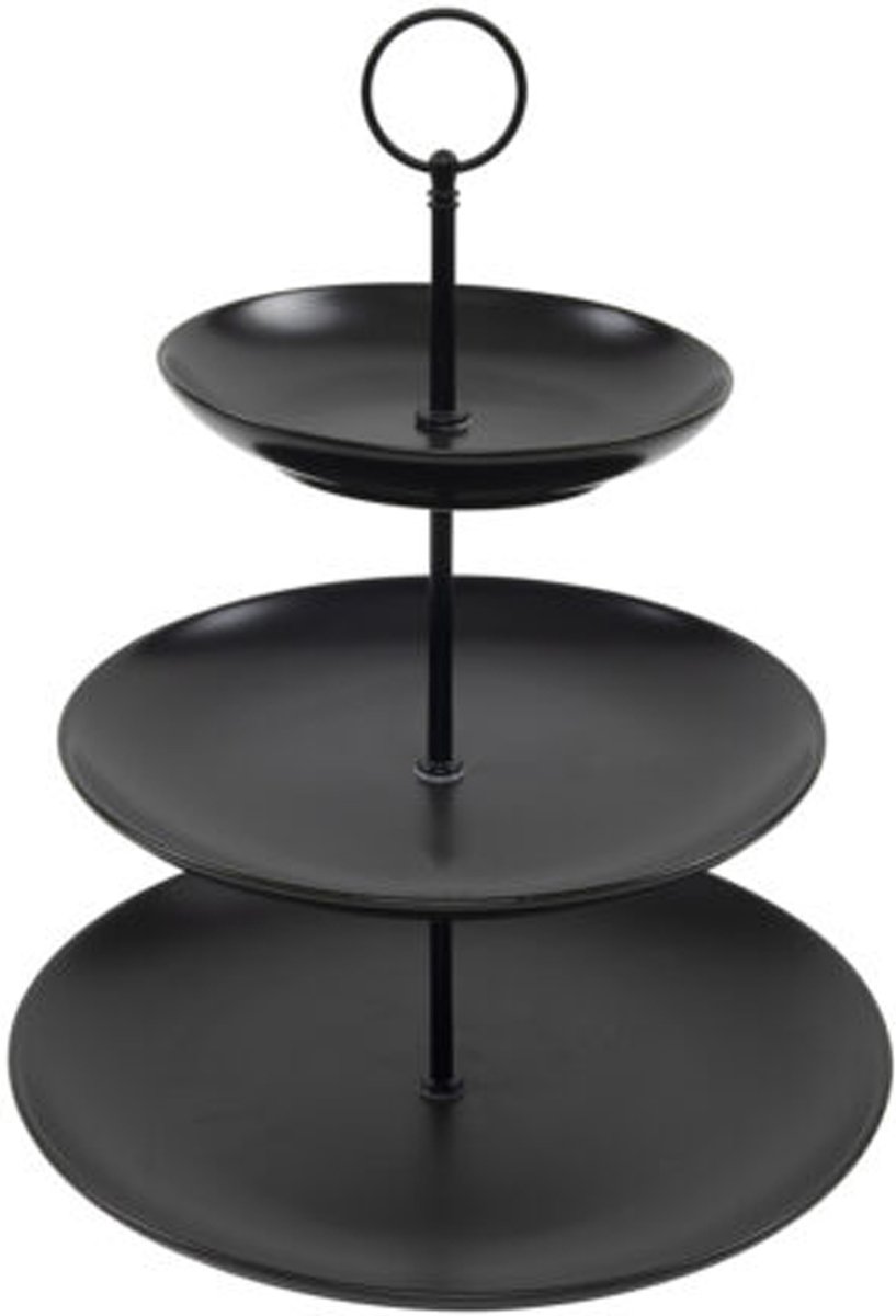 Svenska Living Etagere 3-laags - porselein - 16 x D26 cm