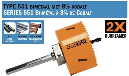 CMT - Scie cloche pour métaux et métaux non ferreux D=27mm - Outils de  coupe