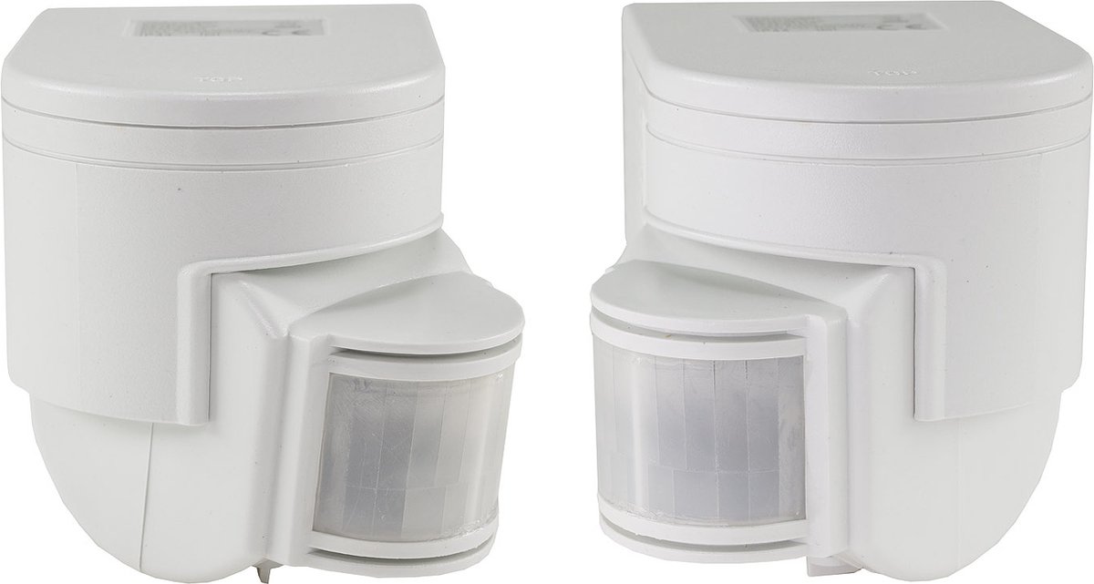Bewegingssensor voor buiten microgolf 180° 230V IP65 wit Bewegingssensor voor buiten microgolf 180° 230V IP65 wit