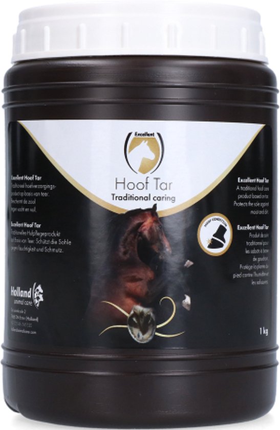 Excellent Hoefteer (Stockholmer) - 1 kg - Ter bescherming van gevoelige natte hoeven - Geschikt voor paarden Excellent Hoefteer (Stockholmer) - 1 kg - Ter bescherming van gevoelige natte hoeven - Geschikt voor paarden