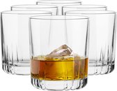 Whiskey glazen - Scotch bourbon - Tumbler drinkglazen waterglazen - Gina | 280 ML | Set van 6