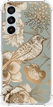 Case geschikt voor Samsung Galaxy A54 Vintage Bird Flowers