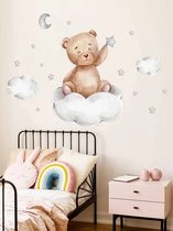 muursticker beer - Baby kamer - kinderkamers - Decoratie - Wolk