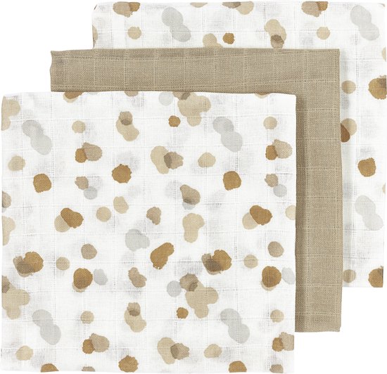 Meyco Baby Stains hydrofiele doeken - 3-pack - sand - 70x70cm