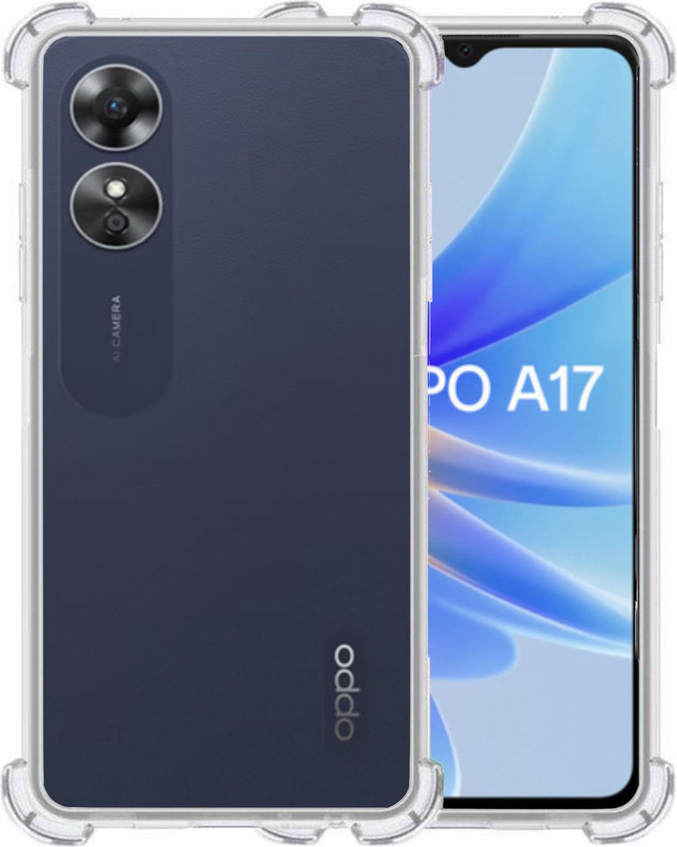 Hoesje geschikt voor Oppo A17 – Extreme Shock Case – Cover Transparant