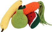 Sustenia - Crochet - Fruit - Set van 4 - Peer Watermeloen Banaan Wortel - 0-12 jaar