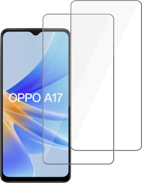 2x Protecteur d'écran Oppo A17 - Protecteur d'écran en verre de protection Oppo A17 Glas 9H