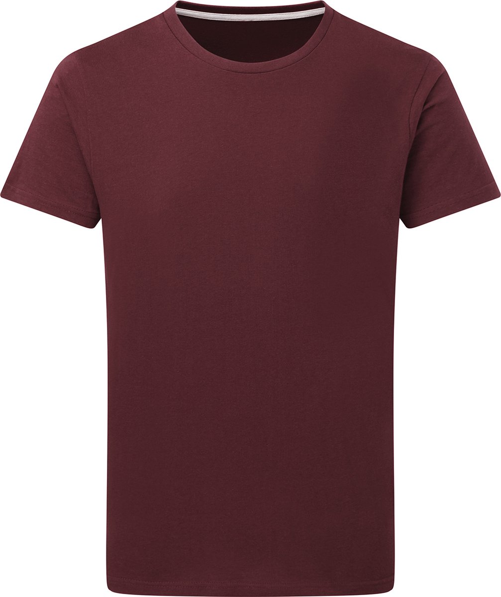 T-shirt met ronde hals ‘Signature Tee’ Men SG Essentials Burgundy Rood