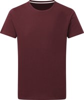 T-shirt met ronde hals 'Signature Tee' Men SG Essentials Burgundy Rood - 3XL
