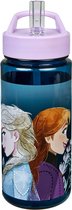 Disney Frozen drinkfles/drinkbeker/bidon met drinktuitje - blauw - kunststof - 500 ml