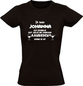 Ik ben Johanna, elk drankje dat jullie me vandaag aanbieden drink ik op Dames T-shirt | jarig | verjaardag | vrijgezellenfeest | kado | naam