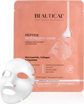 BEAUTICAL Peptide Revitalizing Mask - verzorging gesichtsmasker, sheet mask - diep hydraterend, herstellend, verhelderend, verzachtend - niacinamide, collagen, peptides
