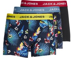 JACK & JONES- JACFLOWER BIRD TRUNKS 3 PACK NOOS - Heren - Trunks
