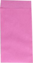 Zak - Fourniturenzak - Kraftpapier - 7x13cm - roze - 200 stuks