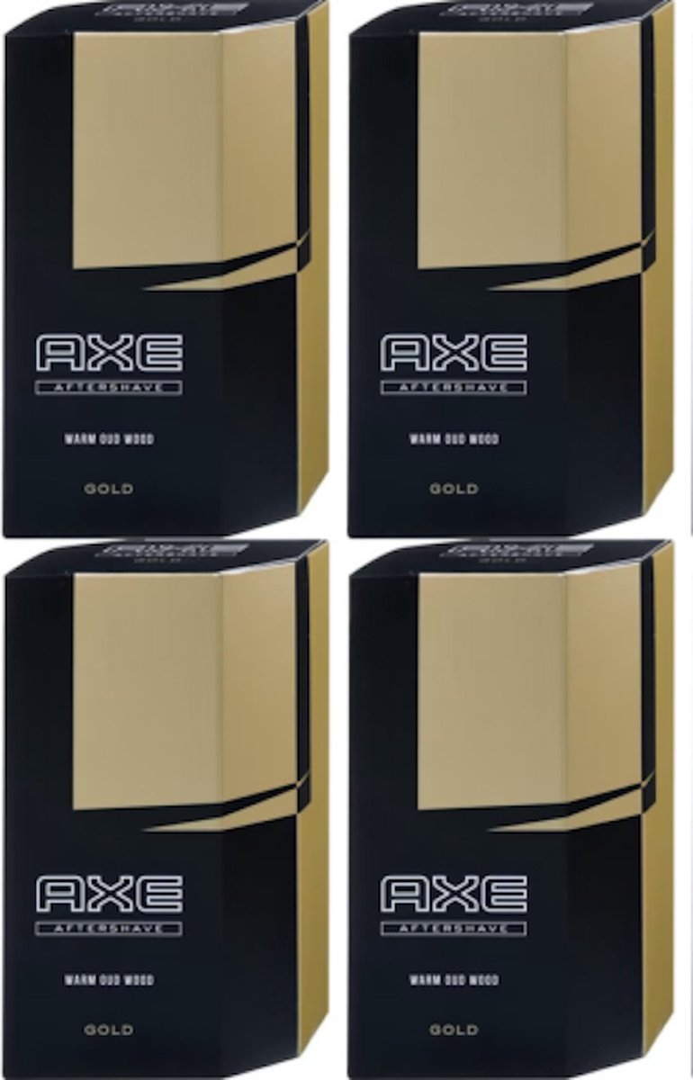 AXE After Shave Gold - Voordeelverpakking 4 x 100 ml | bol