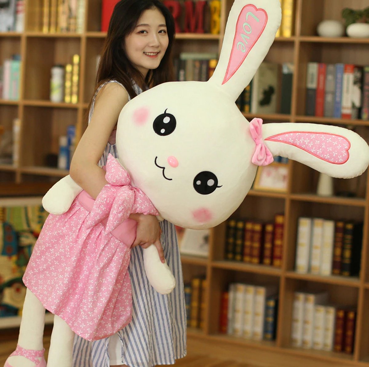 Mewaii Pluchen Knuffelkat 130cm - Zachte Muntgroene Knuffel Voor Kinderen