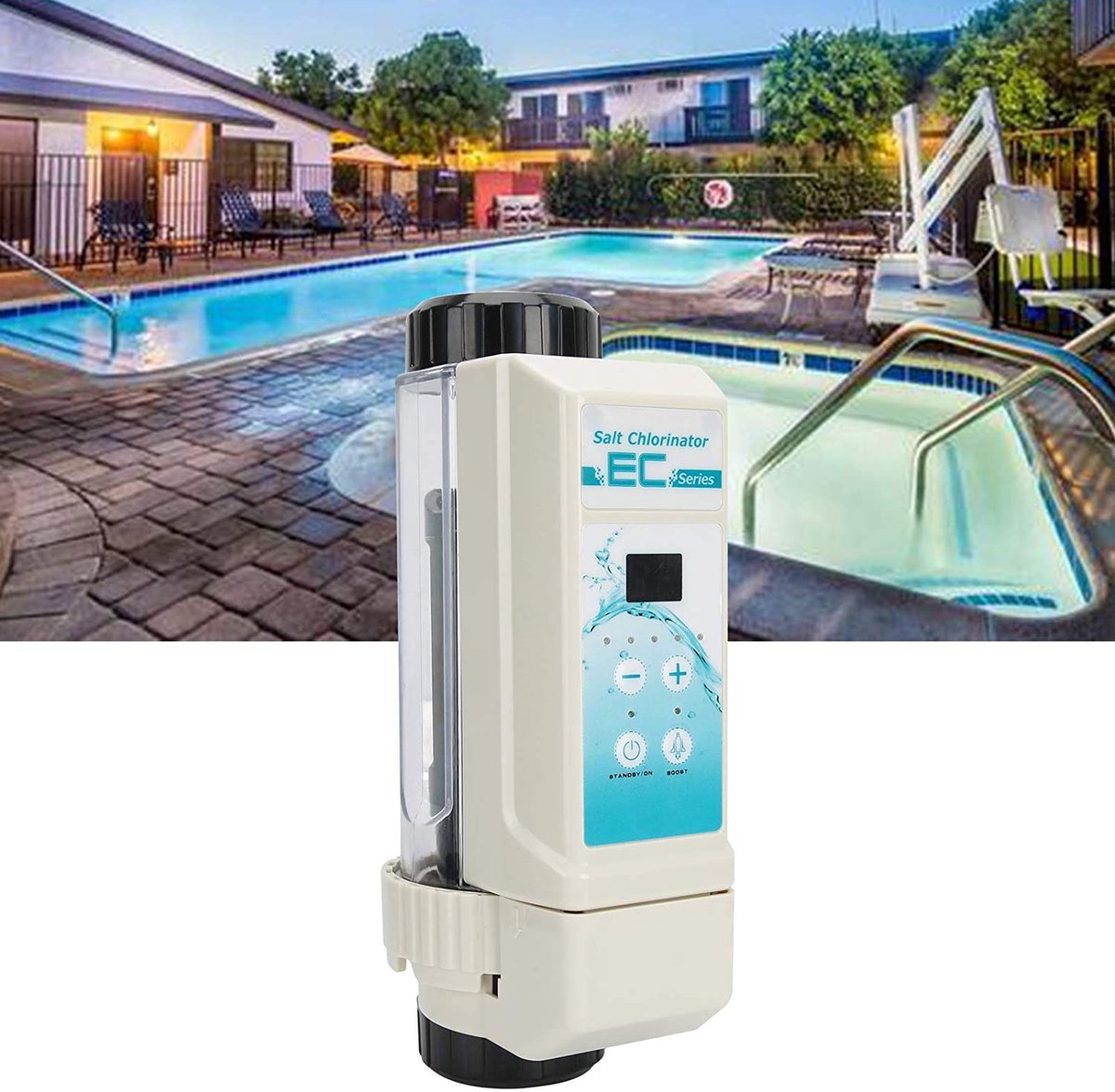 Zoutwater Pool Chlorinator Systeem voor maximaal 22.000 gallons