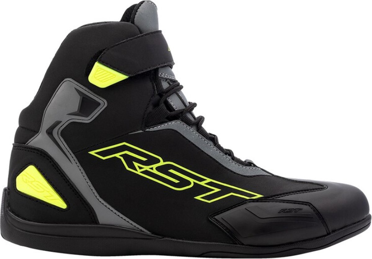 RST Sabre Moto Shoe Mens Ce Boot Black Grey Yellow 41 - Maat - Laars