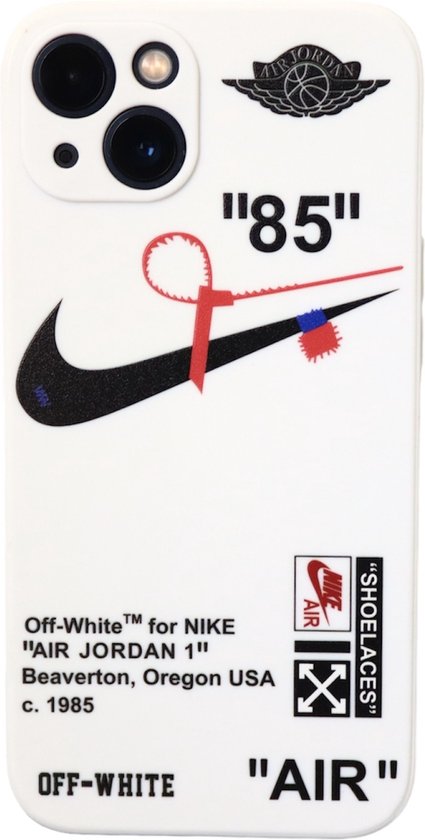 Coque iPhone 14 Nike Air Jordan x Off- White – Wit | bol