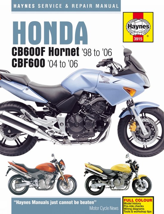 Honda CB600F Hornet Service & Repair Man - cover