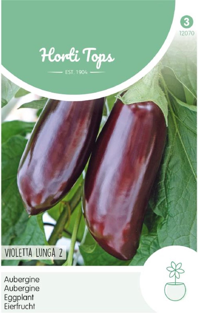 Hortitops Zaden - Aubergine Halflange Violette