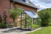 Halls Greenhouses Tuinkas Qube 106 - Zwart Gecoat