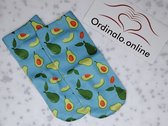 Avocado-Sokken-Blauw-Schattig-Onesize-Unisex-Socks
