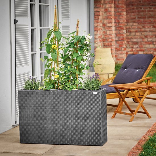 Casaria Polyrattan Plantenbakset van 2 - Grijs kopen? ✔️ Tot 47% korting Casaria Polyrattan Plantenbakset van 2 - Grijs kopen? ✔️ Tot 47% korting