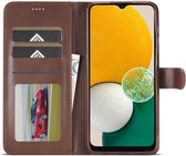 LC.IMEEKE Hoesje Portemonnee Book Case Bruin Geschikt voor Samsung Galaxy A24