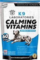 Calming vitamins Sensitive - 60 stuks - Natuurlijk voedingssupplement - Voor gevoelige honden - bij stress, angst en agressie - Ashwagandha - L-tryptofaan - Passiebloem - Valeriaan