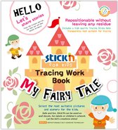 Stick'n Sprookjesfiguren Tekenboek - Stickerboek - Creatief - Educatief Speelgoed - Voor Kinderen
