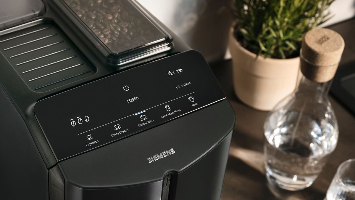 Siemens EQ300 TF301E19 - Volautomaat espressomachine - Zwart - Koffiemachine met bonen — afbeelding 4