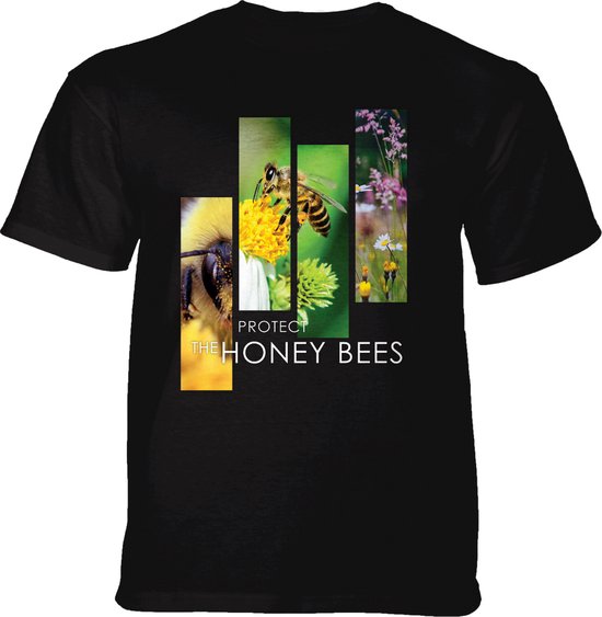 T-shirt Protect Bee Séparation Portrait Noir 5XL